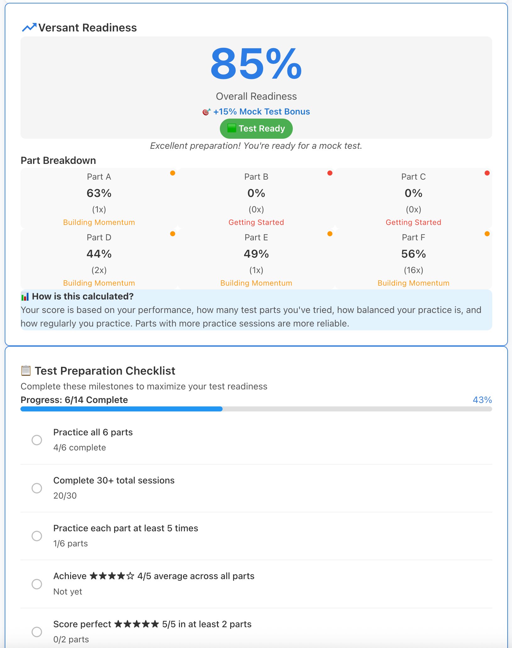 Progress Tracking Screen 2